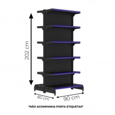 94961 - GONDOLA ACO FIT INIC CENTR PR 40KG 2.02M P*0