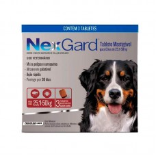 95245 - Antiparasitario nexgard 25,1 a 50kg com 3 comprimidos - Merial