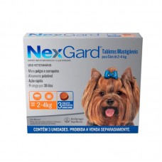 95479 - ANTIPARASITARIO NEXGARD 2-4KG 3 TABLETES P*0