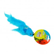 97581 - BRINQ PELUCIA PEIXE C/PLUMA AZ P*0