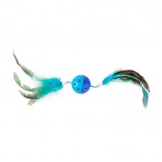 97598 - BRINQ BOLA GUIZO C/PENA AZ 7,5CM P*0