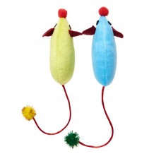 97599 - BRINQ C/ 2 RATOS COLOR C/ CATNIP 9CM P*0