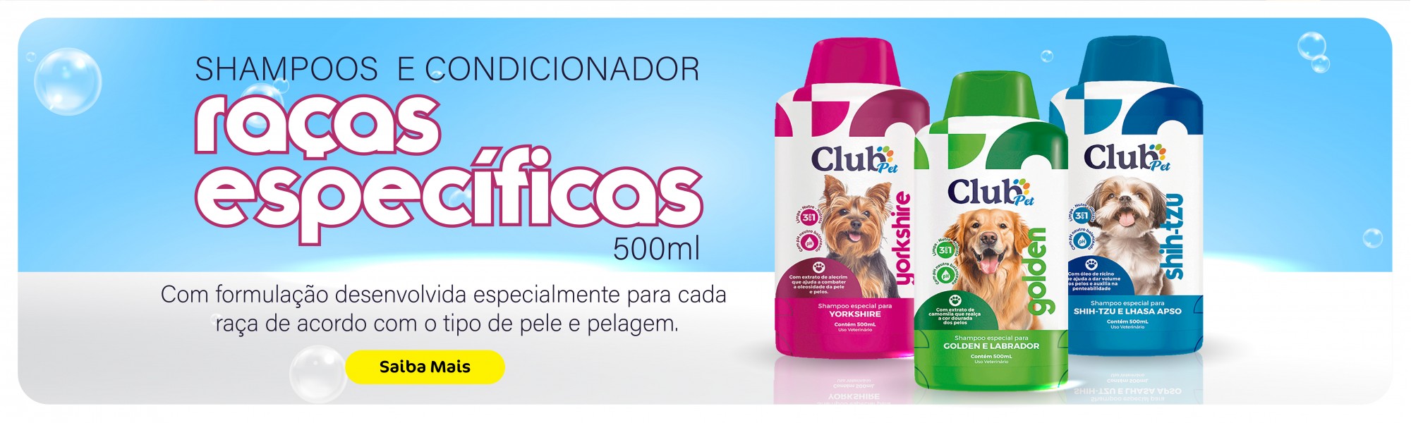 Lançamento Shampoo Raças