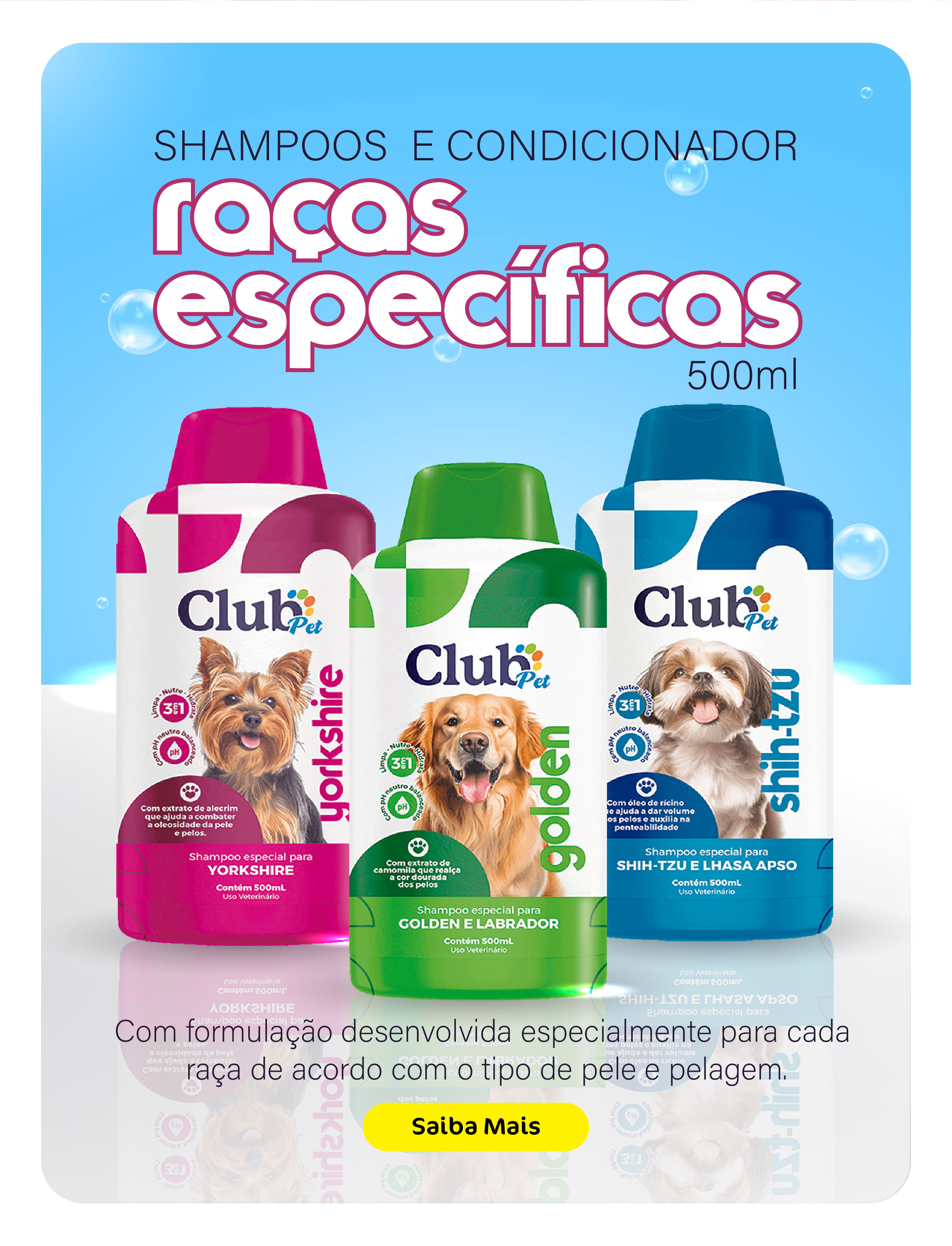 Lançamento Shampoo Raças